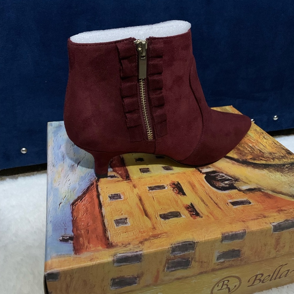 Burgundy Ankle Boots